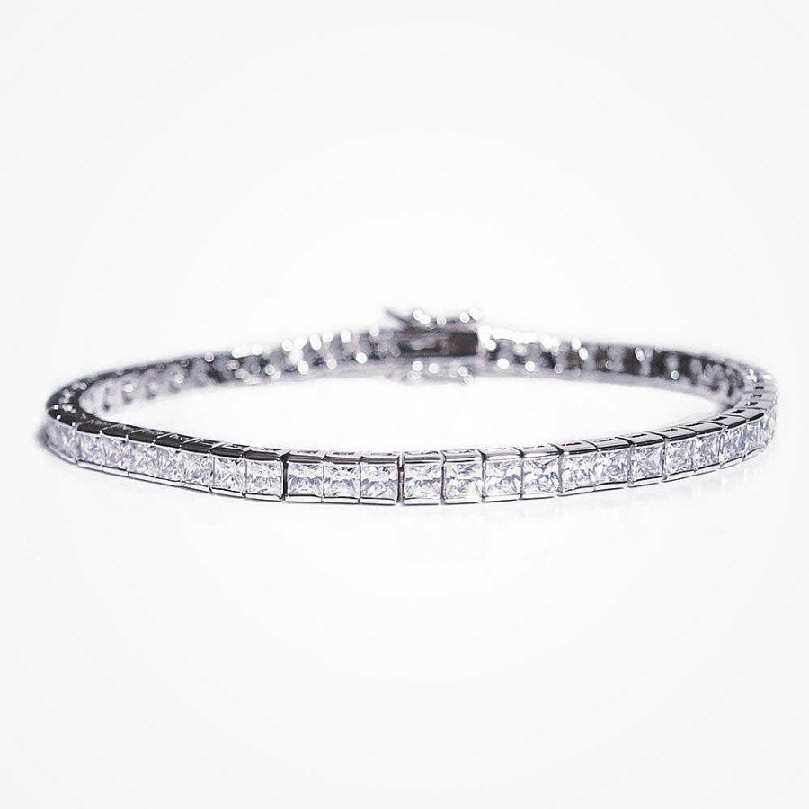 Wedding Jewellerywedding Jewellery Ivory & Co | Elegance Cubic Zirconia Tennis Bracelet