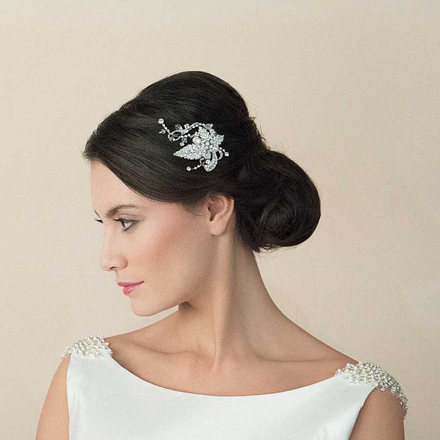 Wedding Hair Accessorieswedding Hair Accessories Ivory & Co | Ivy Floral Hair Clip