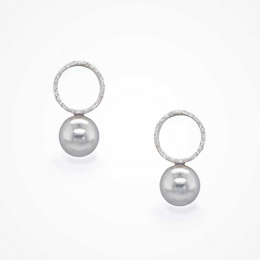 Wedding Jewellerywedding Jewellery Sarah Alexander | Night Fever Pearl Circle Earrings