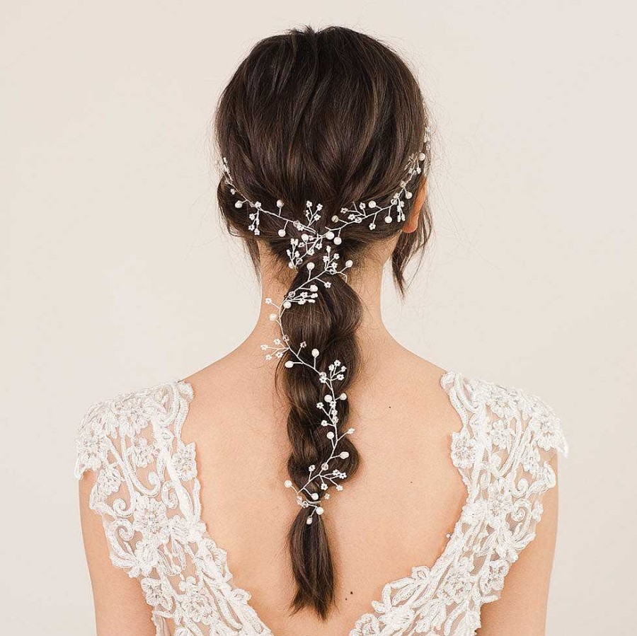 Wedding Hair Accessorieswedding Hair Accessories Aria | Ivy Pearl Buds Floral Hair Vine