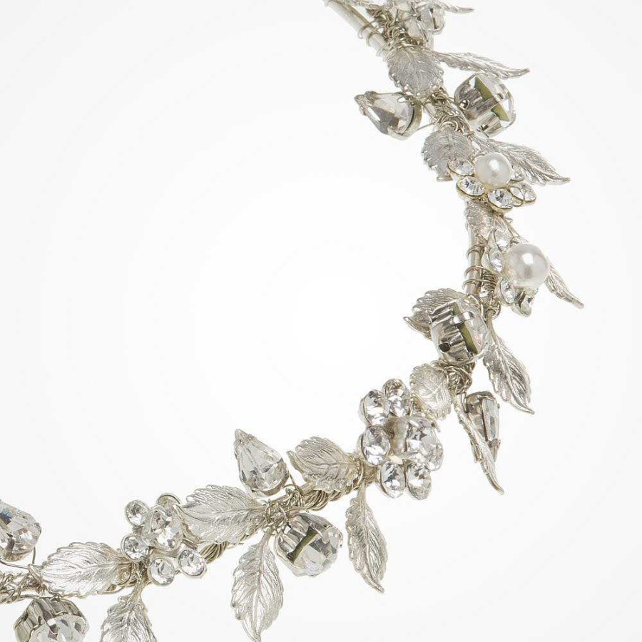 Wedding Hair Accessorieswedding Hair Accessories Halo and Co | Druscilla Crystal Floral Headpiece