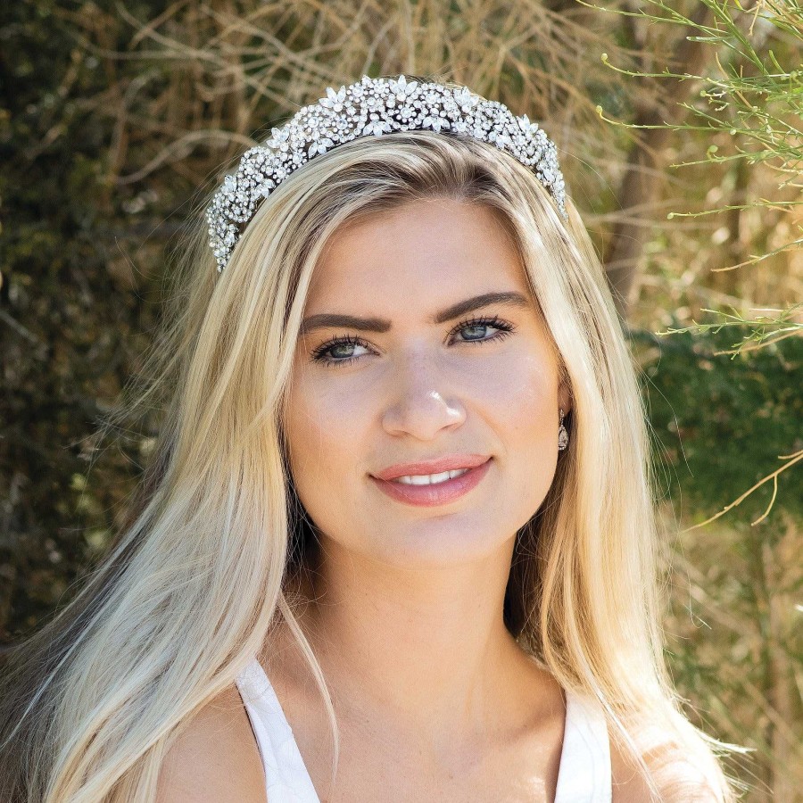 Wedding Hair Accessorieswedding Hair Accessories Ivory & Co | Octavia Crystal Bridal Tiara