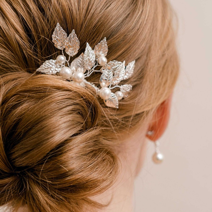 Wedding Hair Accessorieswedding Hair Accessories Arianna Bespoke | Aurelia Silver Leaves Hair Comb