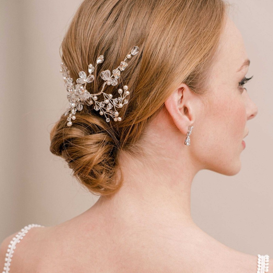 Wedding Hair Accessorieswedding Hair Accessories Arianna Bespoke | Honeysuckle Crystal And Pearl Hair Comb