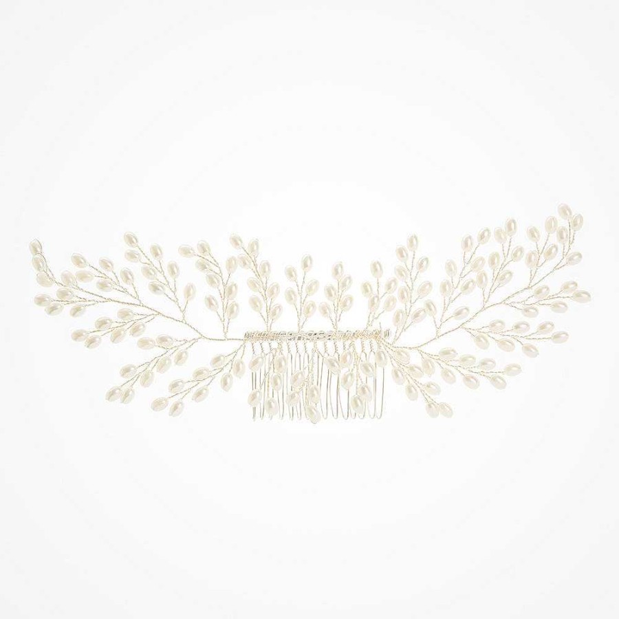 Wedding Hair Accessorieswedding Hair Accessories Aria | Berdine Sprays Of Pearls Hair Comb