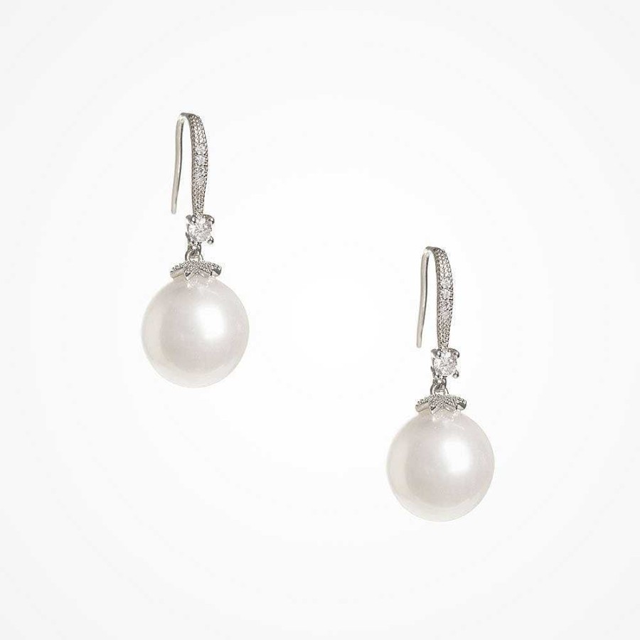 Wedding Jewellerywedding Jewellery Aria | Ava Pearl Drop Earrings