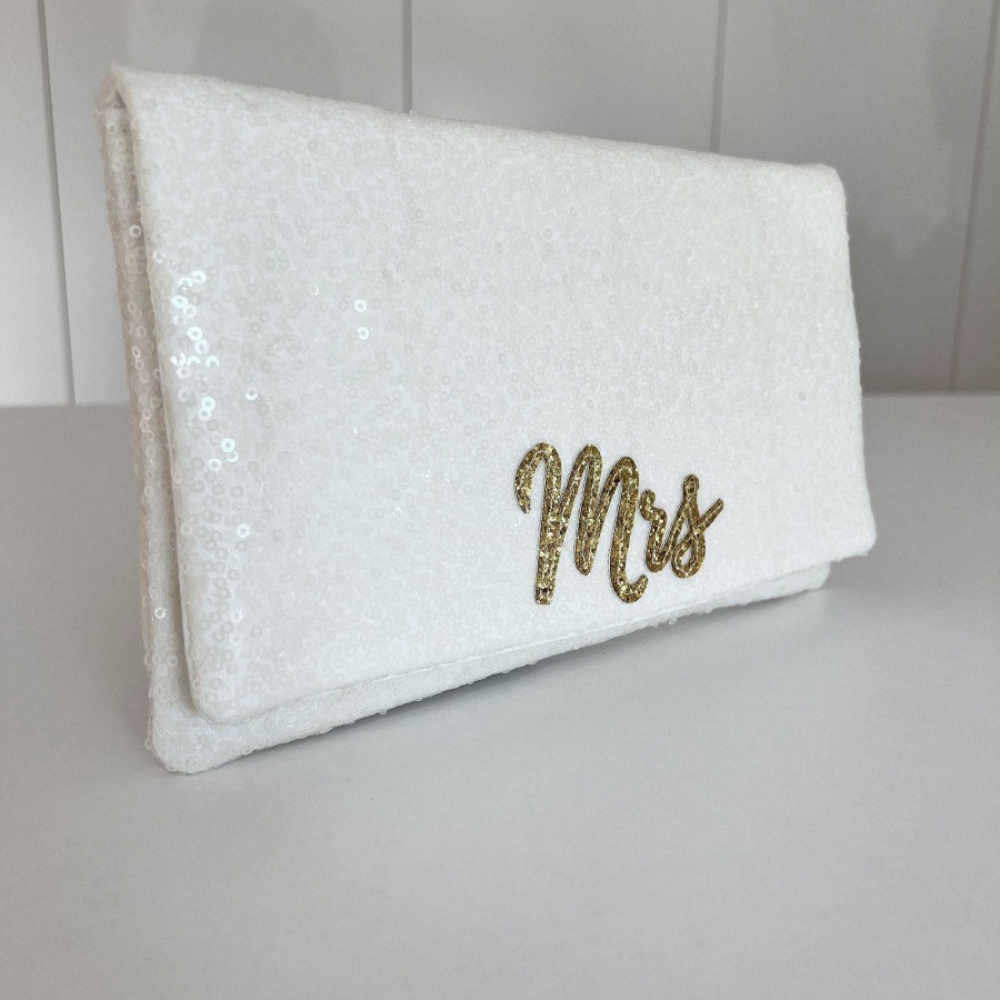 Bags Emma Gordon London | Mrs' Ivory Sequin Clutch